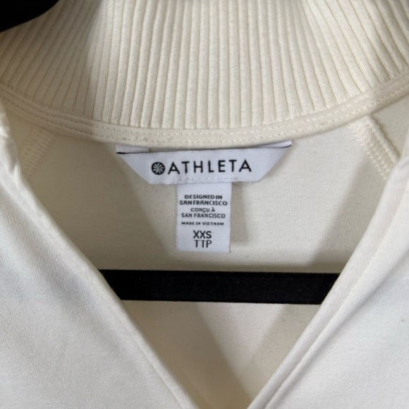 Athleta Women's V-Neck Cream Sweater - Picture 4 of 7